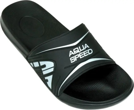 Шльопанці Aqua Speed DAKOTA чорно-сріблясті 516-07