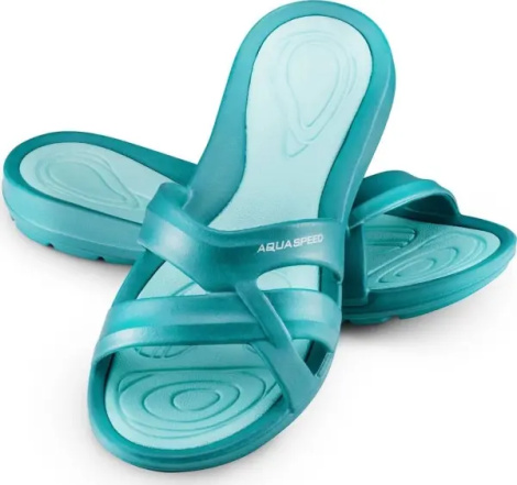 Шльопанці жіночі Aqua Speed PANAMA бірюзові 513-42