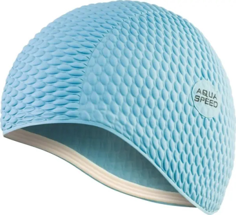 Шапочка для плавания Aqua Speed BOMBASTIC JUNIOR голубая 290-02