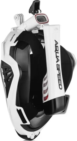Маска для плавання повнолицьова Aqua Speed DRIFT біло-чорна 249-57