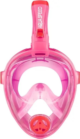Маска для плавания полнолицевая детская Aqua Speed SPECTRA 2.0 KID розово-красная 248-03