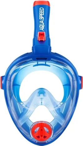 Маска для плавания полнолицевая детская Aqua Speed SPECTRA 2.0 KID сине-оранжевая 248-01
