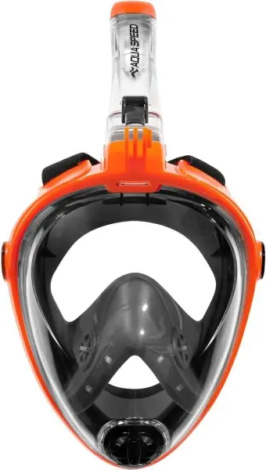 Маска для плавання повнолицьова Aqua Speed SPECTRA 2.0 оранжево-чорна 247-75