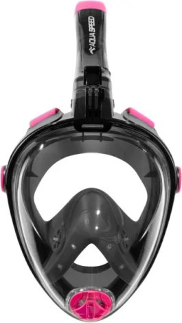 Маска для плавання повнолицьова Aqua Speed SPECTRA 2.0 чорно-рожева 247-19