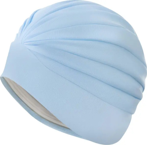 Шапочка для плавания Aqua Speed TURBAN CAP светло-голубая 245-02