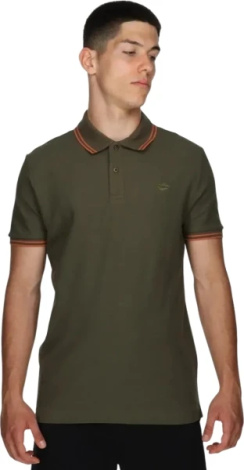 Тенниска Lotto POLO CLASSICA I оливково-оранжевая 219238/BXR