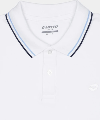 Тенниска Lotto POLO CLASSICA I бело-синяя 219238/BXC