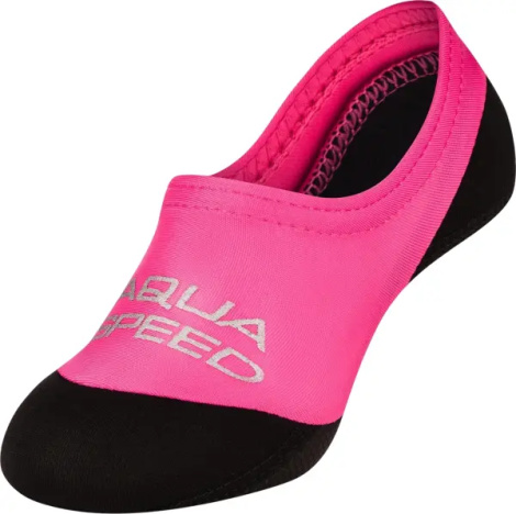 Носки для бассейна Aqua Speed NEO SOCKS розово-черные 177-03