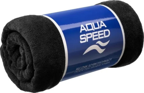 Полотенце Aqua Speed DRY SOFT черное 70x140 см 156-07