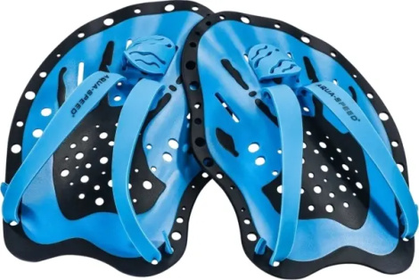 Лопатки для плавания Aqua Speed SWIM PADDLE сине-черные 148-01