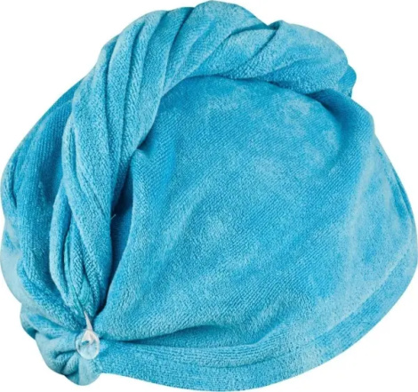 Полотенце для волос Aqua Speed HEAD TOWEL голубое 146-02