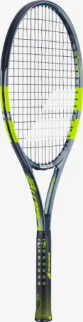 Ракетка для тенниса детская Babolat CARLITOS JR 26 CV темно-серо-лаймовая 140525-100