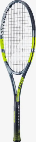 Ракетка для тенниса детская Babolat CARLITOS JR 26 CV темно-серо-лаймовая 140525-100