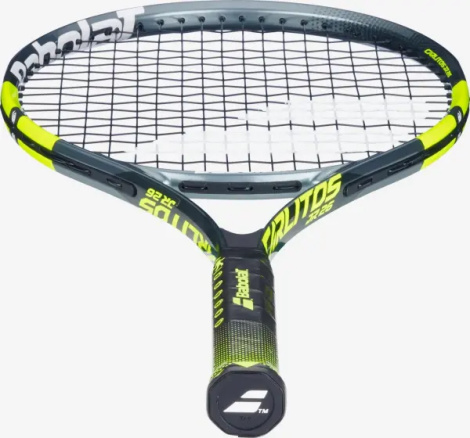Ракетка для тенниса детская Babolat CARLITOS JR 26 CV темно-серо-лаймовая 140525-100