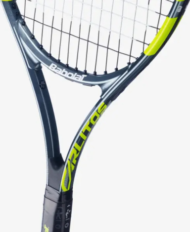 Ракетка для тенниса детская Babolat CARLITOS JR 26 CV темно-серо-лаймовая 140525-100