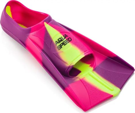 Ласты Aqua Speed TRAINING FINS розово-фиолетово-лаймовые 137-93