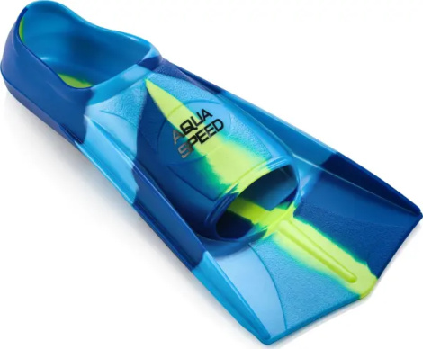 Ласты Aqua Speed TRAINING FINS голубо-темно-сине-лаймовые 137-82