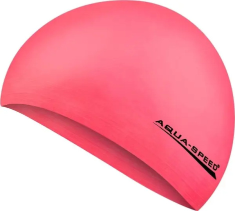 Шапочка для плавания Aqua Speed SOFT LATEX коралловая 122-03