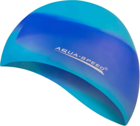 Шапочка для плавания Aqua Speed BUNT голубо-синяя 113-81