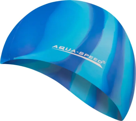 Шапочка для плавания Aqua Speed BUNT сине-голубая 113-64