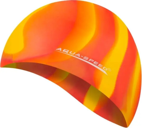 Шапочка для плавания Aqua Speed BUNT оранжево-желтая 113-59