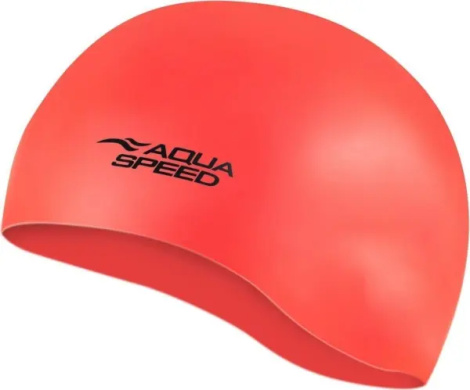 Шапочка для плавания Aqua Speed MONO красная 111-32