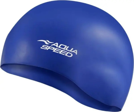 Шапочка для плавания Aqua Speed MONO синяя 111-01