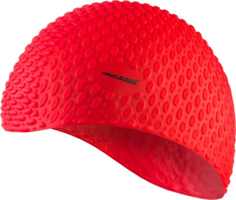 Шапочка для плавания Aqua Speed BUBBLE красная 102-31