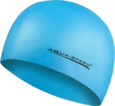 Шапочка для плавания Aqua Speed MEGA голубая 100-30