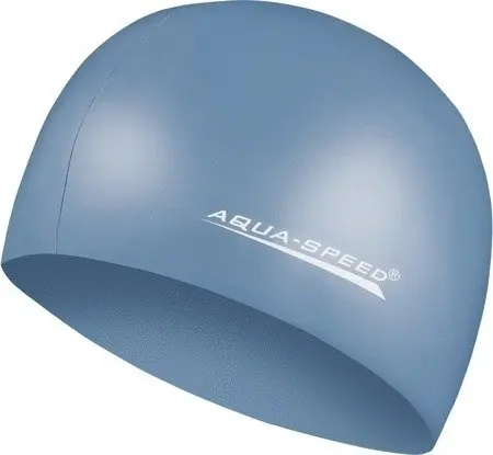 Шапочка для плавания Aqua Speed MEGA дымчато-синяя 100-22
