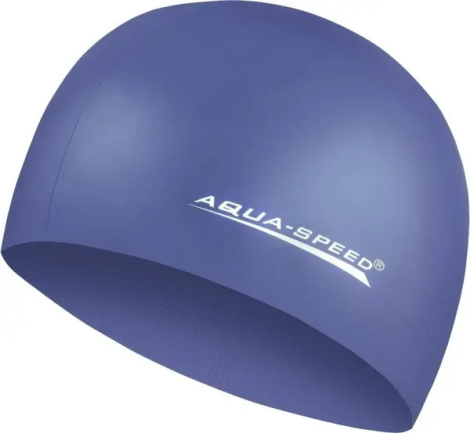 Шапочка для плавания Aqua Speed MEGA темно-синяя 100-10
