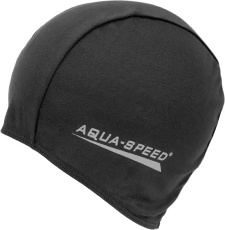 Шапочка для плавания Aqua Speed POLYESTER CAP черная 091-07