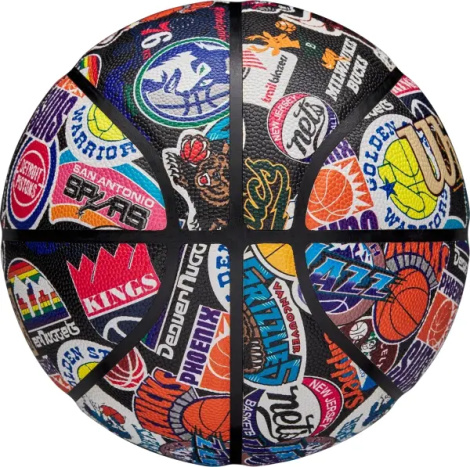 Баскетбольный мяч Wilson NBA ALL TEAM RETRO разноцветный Размер 7 WZ4028501XB7