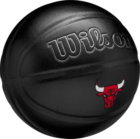 Баскетбольный мяч Wilson NBA TEAM PREMIERE CHICAGO BULLS черный Размер 7 WZ4026405XB7