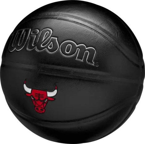 Баскетбольный мяч Wilson NBA TEAM PREMIERE CHICAGO BULLS черный Размер 7 WZ4026405XB7