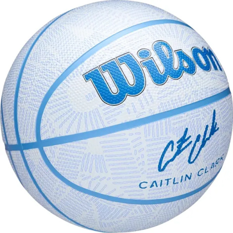Баскетбольний м'яч Wilson CAITLIN CLARK ENVISION біло-блакитний Розмір 6 WZ3022401XB6