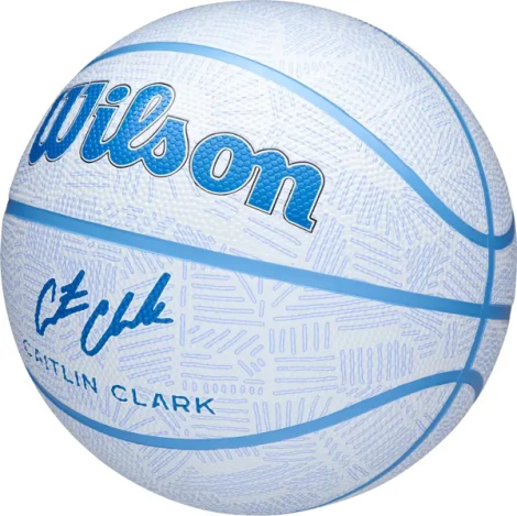 Баскетбольний м'яч Wilson CAITLIN CLARK ENVISION біло-блакитний Розмір 6 WZ3022401XB6