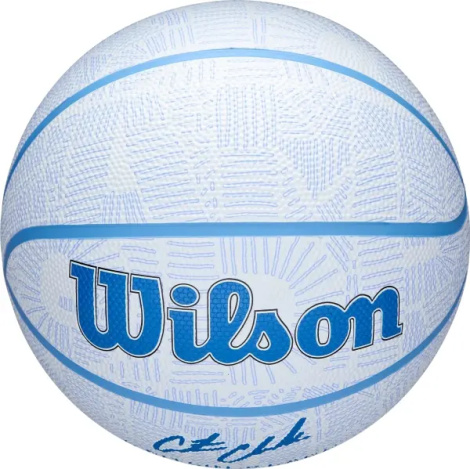 Баскетбольный мяч Wilson CAITLIN CLARK ENVISION бело-голубой Размер 5 WZ3022401XB5