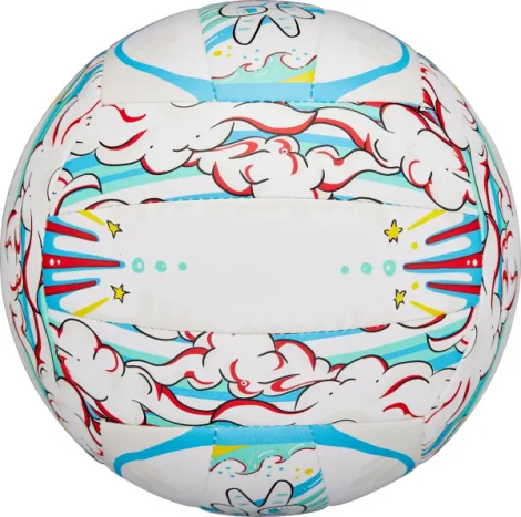 Мяч для пляжного волейбола Wilson GRAFFITI PEACE бело-голубо-красный Размер 5 WV4008302XBOF