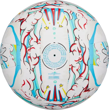 Мяч для пляжного волейбола Wilson GRAFFITI PEACE бело-голубо-красный Размер 5 WV4008302XBOF