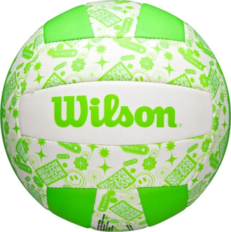 Мяч для пляжного волейбола Wilson STAMP салатово-белый Размер 5 WV4007502XBOF