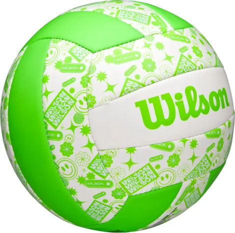 Мяч для пляжного волейбола Wilson STAMP салатово-белый Размер 5 WV4007502XBOF
