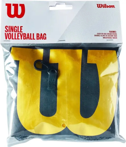 Сітка для волейбольного м'яча Wilson VOLLEYBALL SINGLE BALL BAG чорна WTH152190R