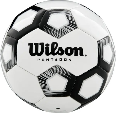 Футбольный мяч Wilson PENTAGON бело-черный Размер 4 WTE8527XB04