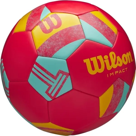 Футбольный мяч Wilson IMPACT SB красно-желто-бирюзовый Размер 5 WS3005002XB05