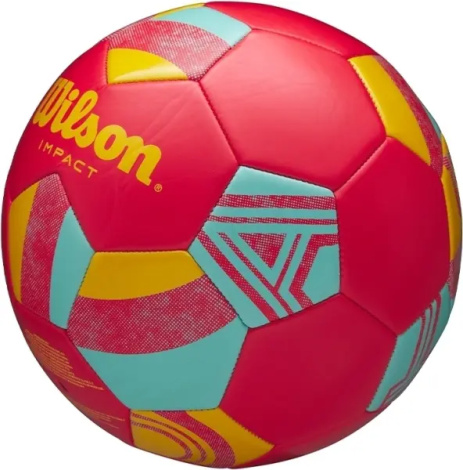 Футбольный мяч Wilson IMPACT SB красно-желто-бирюзовый Размер 5 WS3005002XB05