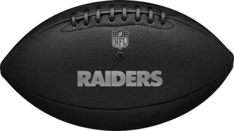 Мяч для американского футбола Wilson NFL TEAM METALLIC PREMIERE LV OF черный Размер 9 WF4015817XBOF