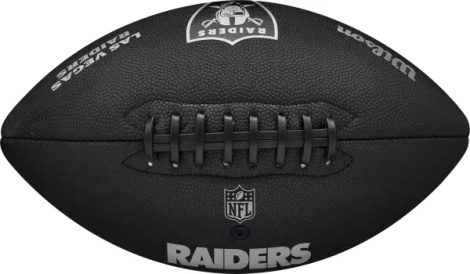 Мяч для американского футбола Wilson NFL TEAM METALLIC PREMIERE LV OF черный Размер 9 WF4015817XBOF