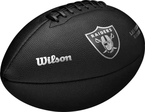 Мяч для американского футбола Wilson NFL TEAM METALLIC PREMIERE LV OF черный Размер 9 WF4015817XBOF