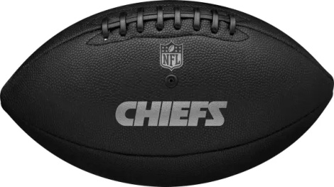 Мяч для американского футбола Wilson NFL TEAM METALLIC PREMIERE KC OF черный Размер 9 WF4015816XBOF